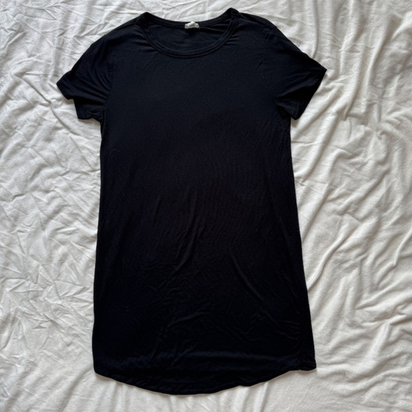 Classic Black T-Shirt Dress - Picture 3 of 5